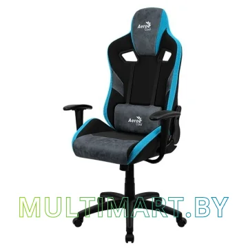 Кресло компьютерное AeroCool Count Steel Blue (черный/синий) картинка 4